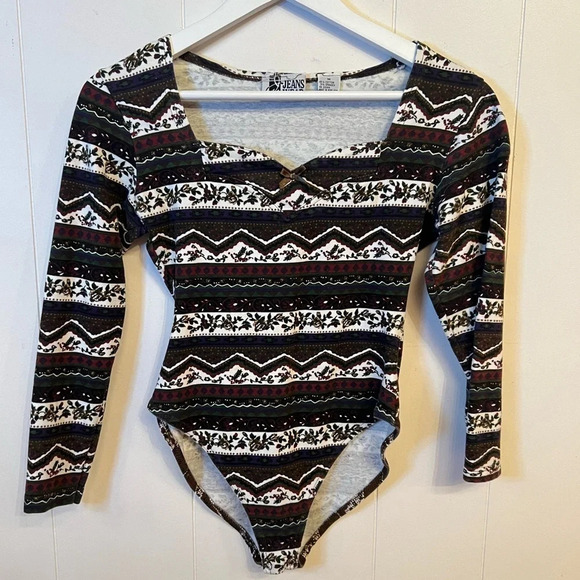 Adorable Vintage Jeans Wear Bodysuit - Picture 1 of 5